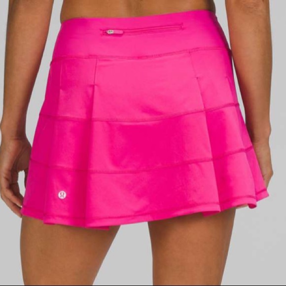 lululemon athletica Dresses & Skirts - Lululemon Pace Rival Mid Rise Skirt *Tall Sonic Pink NWT size 4